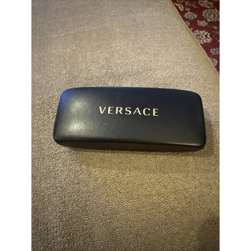 Versace Authentic Hard Eyeglasses Case in Black (TD)